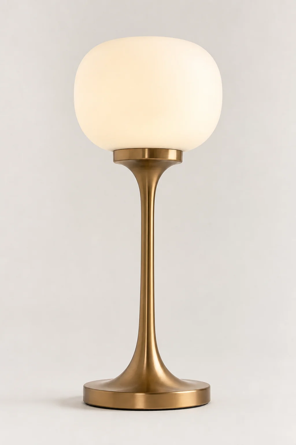 Brass table lamp sample used as a lighting finish reference from MWL Group